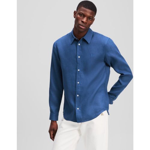 Chemise En Lin Monogram, , , Taille: Xs - Karl Lagerfeld - Modalova