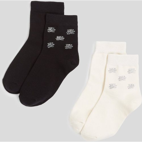 Chaussettes En Strass K/autograph - 2-pack, , /, Taille: One Size - Karl Lagerfeld - Modalova