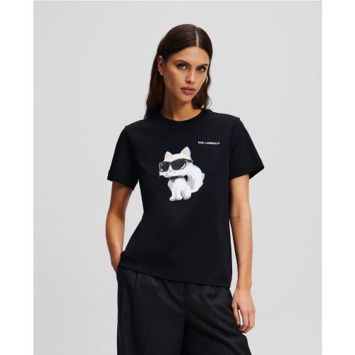 Ikon Choupette Aquarelle T-shirt, , , Taille: Xs - Karl Lagerfeld - Modalova