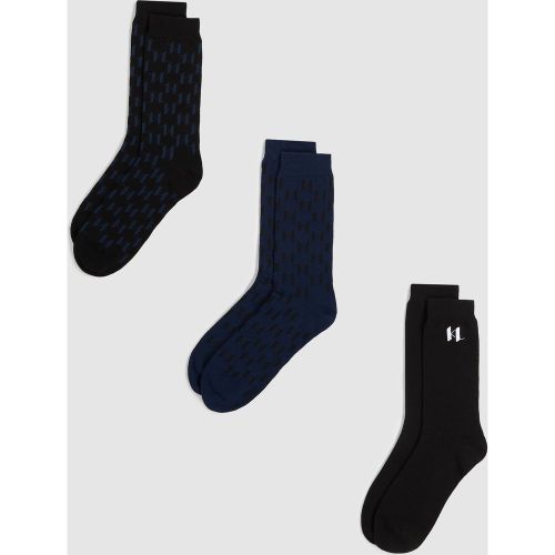 Chaussettes Monogram – Lot De 3, , -, Taille: 39-42 - Karl Lagerfeld - Modalova