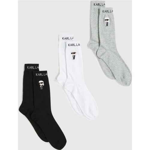Chaussettes Ikon - Lot De 3, , //, Taille: 39-42 - Karl Lagerfeld - Modalova