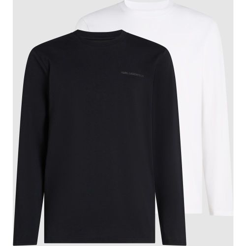 Lot De 2 T-shirts Décontractés À Manches Longues, , /, Taille: Xs - Karl Lagerfeld - Modalova