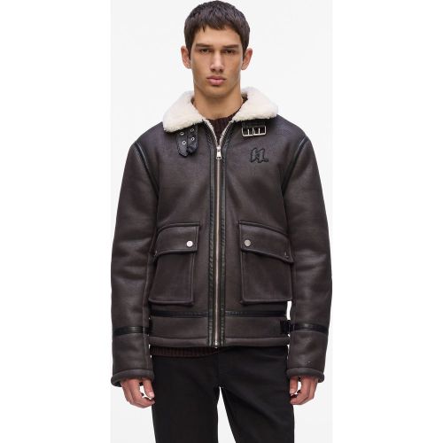 Veste En Faux-shearling Avec Monogram, , , Taille: Xs - Karl Lagerfeld - Modalova
