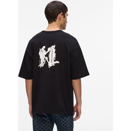 T-shirt Avec Monogram Illustré, , , Taille: Xs - Karl Lagerfeld - Modalova