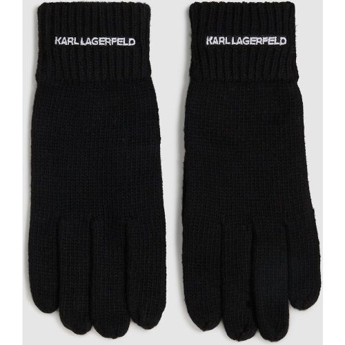 Gants En Tricot À Logo, , , Taille: S - Karl Lagerfeld - Modalova