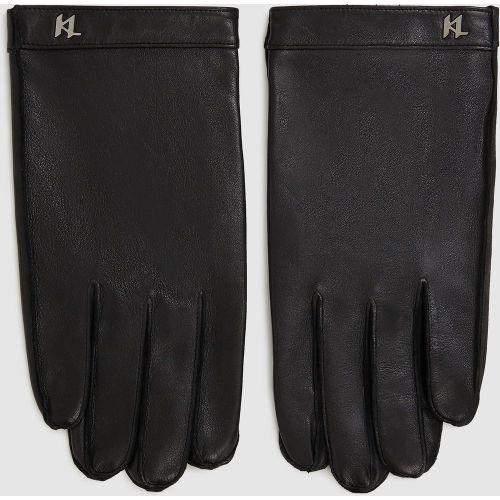 Gants En Cuir K/monogram, , , Taille: S - Karl Lagerfeld - Modalova