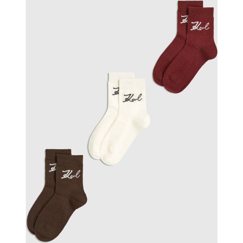 Chaussettes Signature – Lot De 3, , , Taille: 35-38 - Karl Lagerfeld - Modalova
