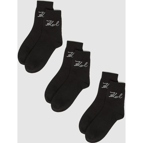 Chaussettes Signature – Lot De 3, , , Taille: 35-38 - Karl Lagerfeld - Modalova