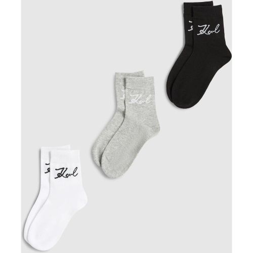 Chaussettes Signature – Lot De 3, , --, Taille: 35-38 - Karl Lagerfeld - Modalova