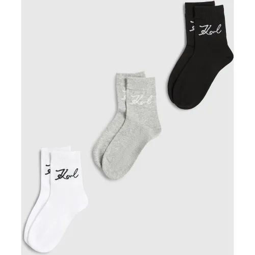 Chaussettes Signature – Lot De 3, , --, Taille: 35-38 - Karl Lagerfeld - Modalova