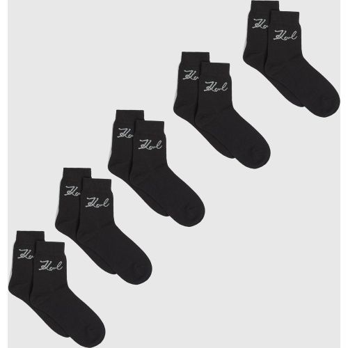 Chaussettes Signature – Lot De 5, , , Taille: 35-38 - Karl Lagerfeld - Modalova