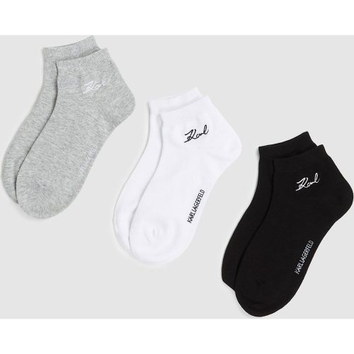 Chaussettes Courtes Signées – Lot De 3, , //, Taille: 35-38 - Karl Lagerfeld - Modalova