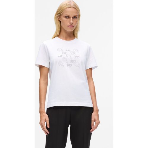 T-shirt Ikon À Strass, , , Taille: Xs - Karl Lagerfeld - Modalova