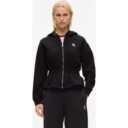 Sweat À Capuche Ikon Cintré Avec Fermeture Zippée, , , Taille: Xs - Karl Lagerfeld - Modalova