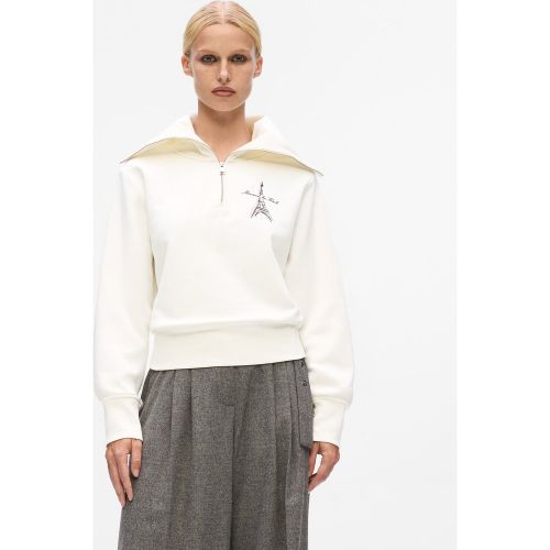 Sweat-shirt À Demi-zip Avec Croquis De Paris, , , Taille: Xs - Karl Lagerfeld - Modalova