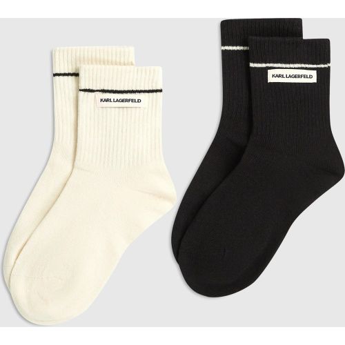 Chaussettes Côtelées Avec Logo - Lot De 2 paires, , -, Taille: 35-38 - Karl Lagerfeld - Modalova