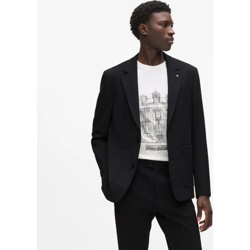 Poche Plaquée Sur Le Blazer En Punto, , , Taille: 46 - Karl Lagerfeld - Modalova