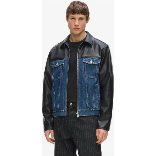 Veste En Denim Et Simili-cuir, , -, Taille: Xs - KL Jeans - Modalova