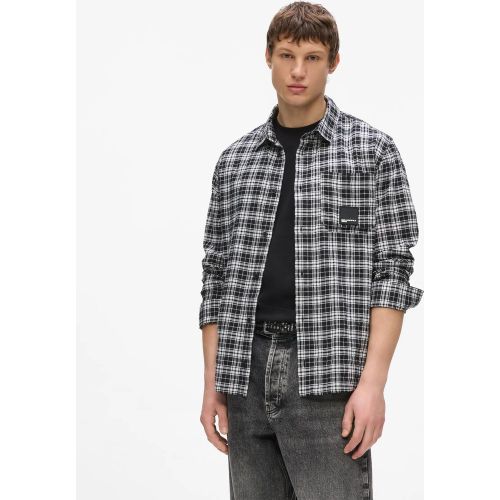 Chemise À Poche Poitrine À Carreaux, , Petit Motif À Carreaux Noirs Et Blancs, Taille: Xs - KL Jeans - Modalova