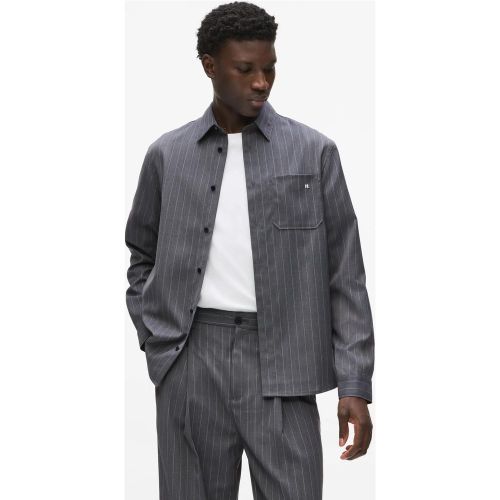 Chemise En Mélange De Laine À Rayures Fines, , , Taille: Xs - Karl Lagerfeld - Modalova