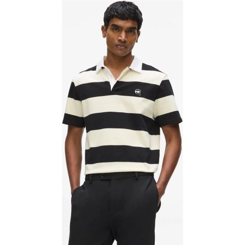 Polo À Rayures Épaisses Ikon, , -, Taille: Xs - Karl Lagerfeld - Modalova