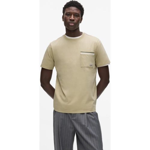 T-shirt À Rayures À Poche Ikon, , , Taille: Xs - Karl Lagerfeld - Modalova