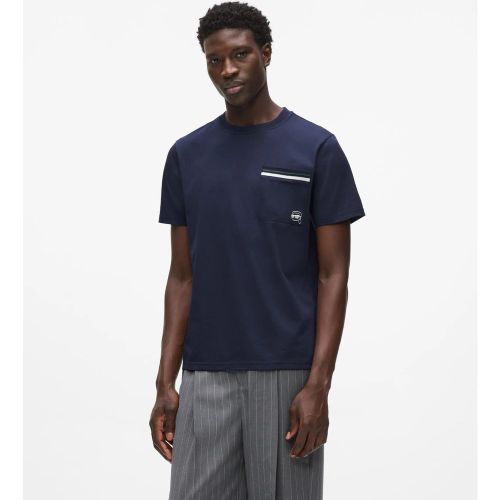 T-shirt À Rayures À Poche Ikon, , , Taille: Xs - Karl Lagerfeld - Modalova