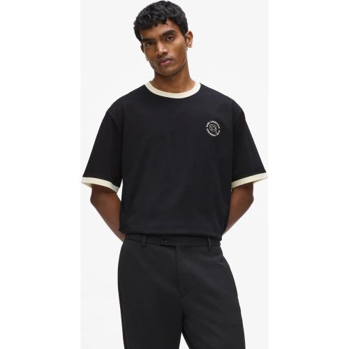 T-shirt Avec Logo Cercle Ikon, , , Taille: Xs - Karl Lagerfeld - Modalova