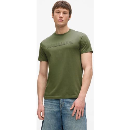 T-shirt À Logo Rayé Et Coupe Ajustée, , , Taille: Xs - KL Jeans - Modalova