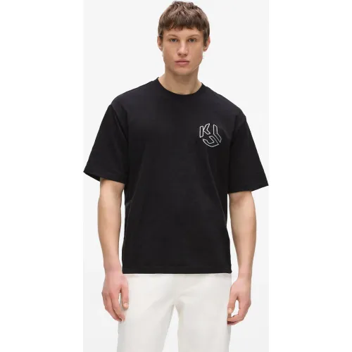 T-shirt Boxy Monogram Vieilli, , , Taille: Xs - KL Jeans - Modalova