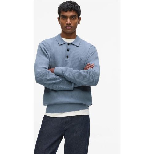 Polo Côtelé À Manches Longues, , , Taille: Xs - Karl Lagerfeld - Modalova