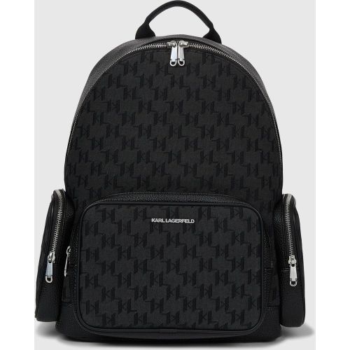 Sac À Dos En Jacquart K/monogramm, , , Taille: One Size - Karl Lagerfeld - Modalova