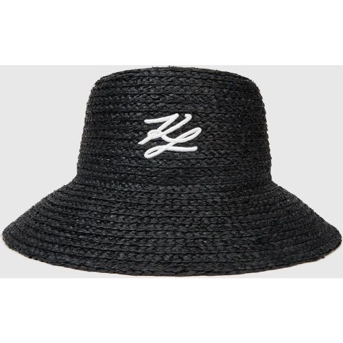 Bob De Plage En Raphia Autograph, , , Taille: One Size - Karl Lagerfeld - Modalova