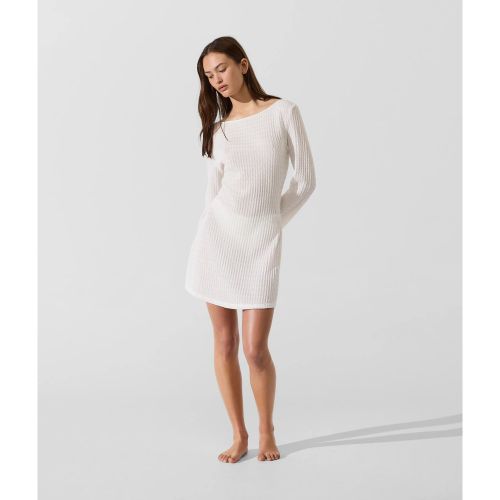 Mini-robe De Plage Texturée Ornée De Perles Fantaisie, , , Taille: Xs - Karl Lagerfeld - Modalova