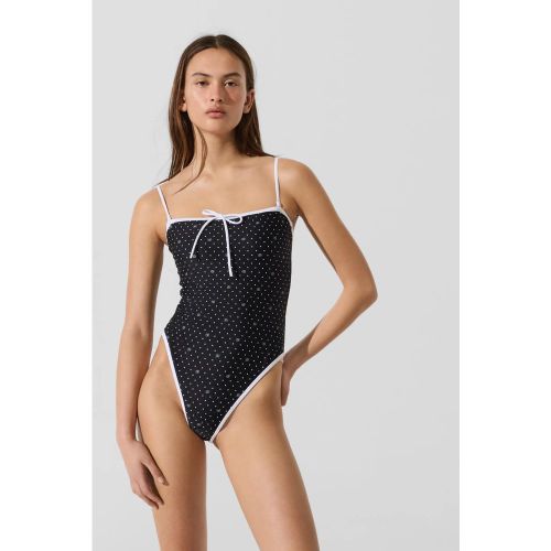 Maillot De Bain Échancré À Pois, , , Taille: Xs - Karl Lagerfeld - Modalova