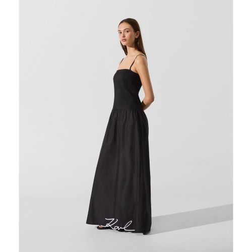 Robe Maxi À Taille Basse Signature, , , Taille: Xs - Karl Lagerfeld - Modalova