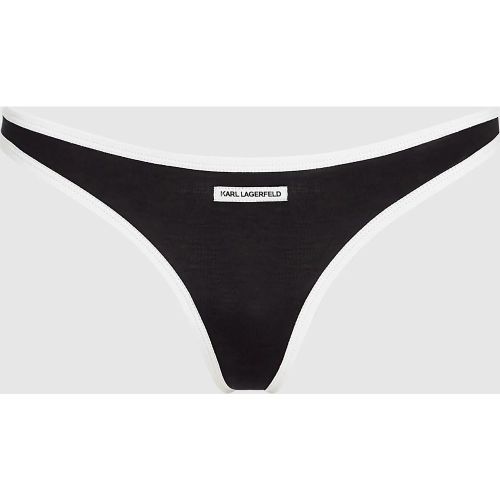 String Échancré Monochrome, , , Taille: Xs - Karl Lagerfeld - Modalova