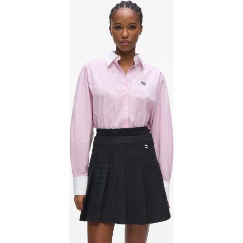 Chemise À Rayures Ikon À Col Contrasté, , , Taille: 38 - Karl Lagerfeld - Modalova