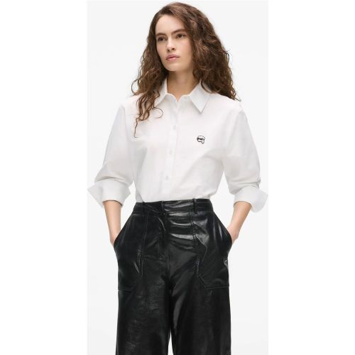 Chemise Ikon Boutonnée En Coton, , , Taille: 38 - Karl Lagerfeld - Modalova