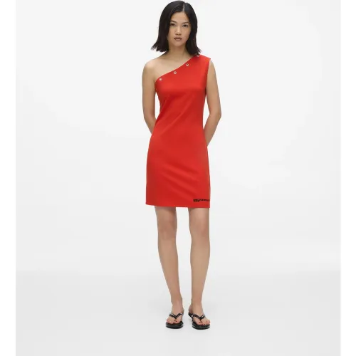Robe Ajustée À Épaule Dénudée, , Rouge À Haut Risque, Taille: Xs - KL Jeans - Modalova