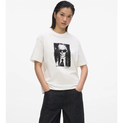 T-shirt À Coupe Droite Avec Le Portrait De Karl, , , Taille: Xs - KL Jeans - Modalova