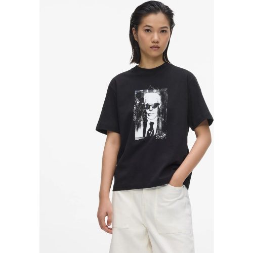 T-shirt À Coupe Droite Avec Le Portrait De Karl, , , Taille: Xs - KL Jeans - Modalova