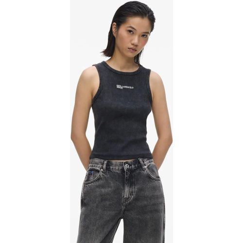 Débardeur Côtelé Effet Délavé, , , Taille: Xs - KL Jeans - Modalova