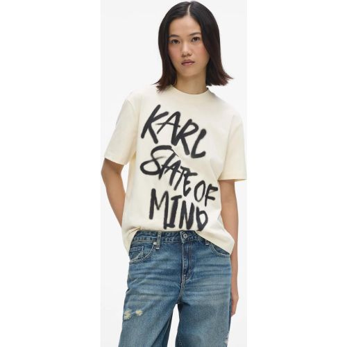 T-shirt À Coupe Droite Avec Citation Karl, , , Taille: Xs - KL Jeans - Modalova