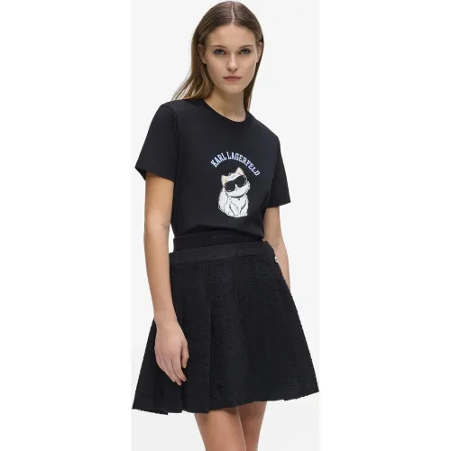 T-shirt À Motif Graphique Ikon Choupette, , , Taille: Xs - Karl Lagerfeld - Modalova