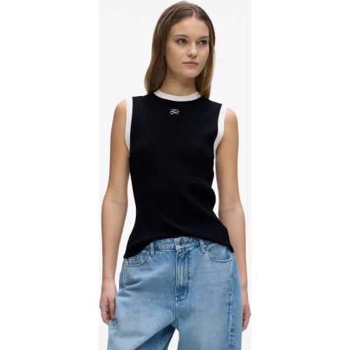 Débardeur En Maille Et , , /, Taille: Xs - Karl Lagerfeld - Modalova