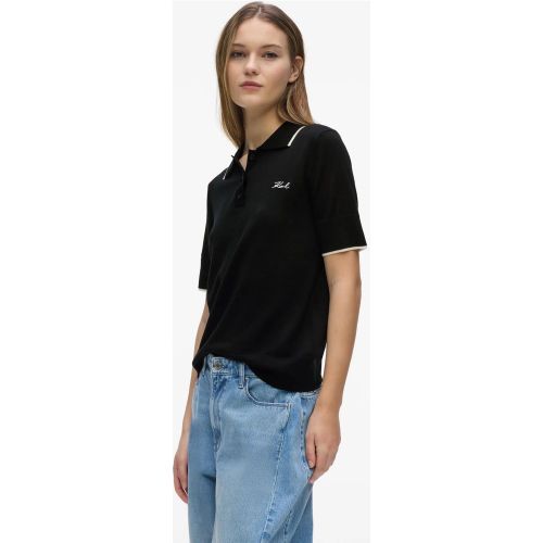 Polo En Laine Mérinos, , , Taille: Xs - Karl Lagerfeld - Modalova