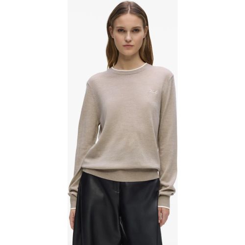 Pull À Col Rond En Laine Mérinos, , , Taille: Xs - Karl Lagerfeld - Modalova