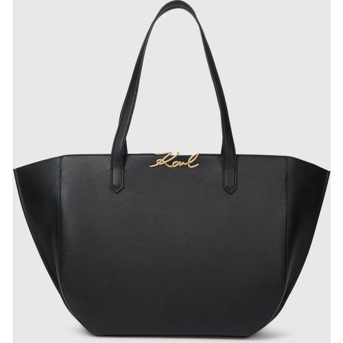 Sac En Toile De Taille Moyenne K/signature, , /, Taille: One Size - Karl Lagerfeld - Modalova