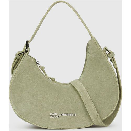 Sac En Daim De Forme Arrondie Avecanse Supérieure, , , Taille: One Size - KL Jeans - Modalova